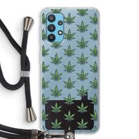 Weed: Samsung Galaxy A32 4G Transparant Hoesje met koord Weed: Samsung Galaxy A32 4G Transparant Hoesje met koord
