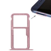 SIM-kaarthouder + SIM-kaarthouder / Micro SD-kaart voor Huawei Honor 8 (roze)