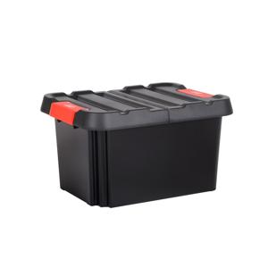 EDA outdoor/tuin opberg box StockR - vocht- en vorstbestendig - zwart - 58L - 58 x 45 x 33 cm