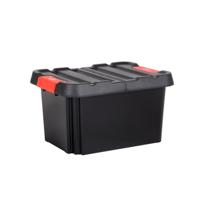 EDA outdoor/tuin opberg box StockR - vocht- en vorstbestendig - zwart - 58L - 58 x 45 x 33 cm