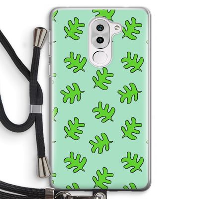 Groene blaadjes: Honor 6X Transparant Hoesje met koord