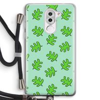 Groene blaadjes: Honor 6X Transparant Hoesje met koord