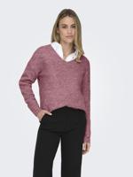 Only Onlcamilla V-neck L/s Pullover Knt Noos Trui Renaissance Rose