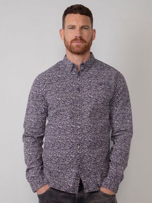 50% korting - Petrol Industries Heren Flowerprint overhemd Dark petrol - M 50% korting - Petrol Industries Heren Flowerprint overhemd Dark petrol - M
