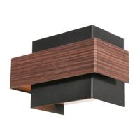 Steinhauer WandlampMuro zwart met hout M - 3368E