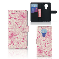 Nokia 5.3 Hoesje Pink Flowers - thumbnail