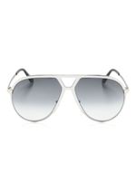 TOM FORD Eyewear lunettes de soleil Xavier à monture pilote - Argent - thumbnail