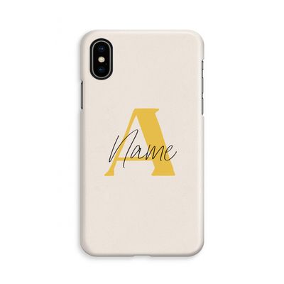 Amber Script: iPhone Xs Volledig Geprint Hoesje