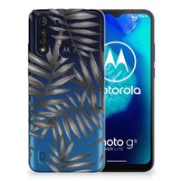 Motorola Moto G8 Power Lite TPU Case Leaves Grey - thumbnail