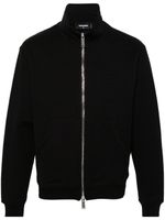 DSQUARED2 sweat zippé à logo embossé - Noir