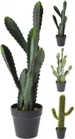 Kunstplant cactus in pot 56cm - 3 soorten - thumbnail