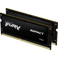 Kingston FURY Impact Werkgeheugenset voor laptop DDR3 16 GB 2 x 8 GB Non-ECC 1866 MHz 204-pins SO-DIMM CL11 KF318LS11IBK2/16 - thumbnail