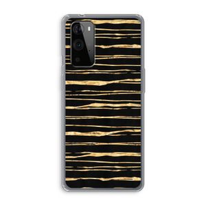 Gouden strepen: OnePlus 9 Pro Transparant Hoesje
