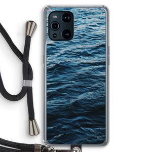 Oceaan: Oppo Find X3 Transparant Hoesje met koord
