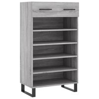 vidaXL Schoenenkast 60x35x105 cm bewerkt hout grijs sonoma eikenkleur