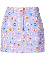 Lhd floral print a-line skirt - Violet