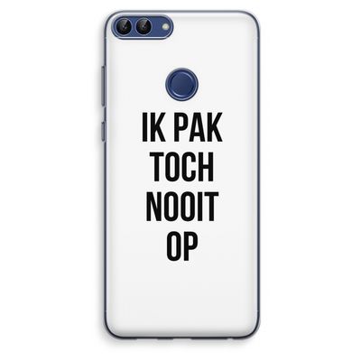 Ik pak nooit op: Huawei P Smart (2018) Transparant Hoesje