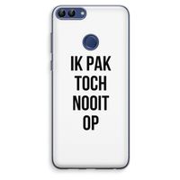 Ik pak nooit op: Huawei P Smart (2018) Transparant Hoesje