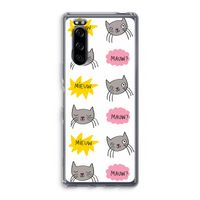 Meow: Sony Xperia 5 Transparant Hoesje