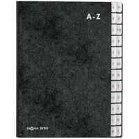 PAGNA Lessenaarordner 24241-04 PAGNA Classic DIN A4 A-Z Hartpappe 80 % Hardkarton Zwart DIN A4 Aantal vakken: 24 A-Z