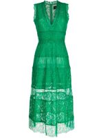 Cynthia Rowley robe longue boutonnée en dentelle - Vert