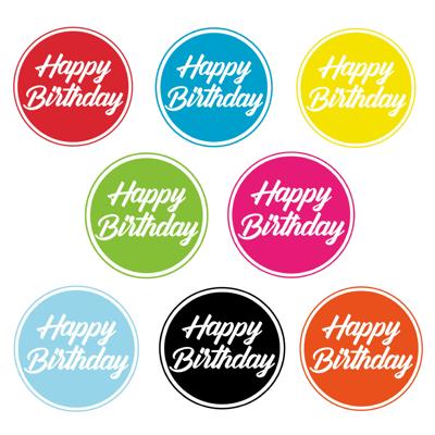 Happy Birthday bierviltjes / onderzetters - 80x stuks - D10 cm - Verjaardag tafel artikelen - Feest
