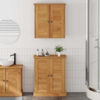 Badkamermeubelset met plank VIGO 2 pcs Bruin 67,5 x 34 x 80 cm