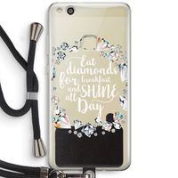 Diamonds: Huawei Ascend P10 Lite Transparant Hoesje met koord