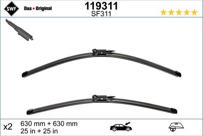 Set 2 Wissers Swf Visioflex 119311