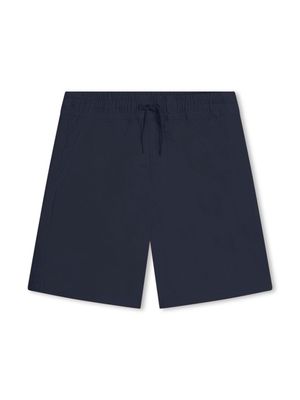Kenzo Kids bermuda en coton à logo brodé - Bleu