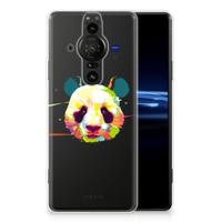 Sony Xperia Pro-I Telefoonhoesje met Naam Panda Color