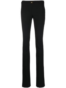 Blumarine pantalon slim à taille ceinturée - Noir