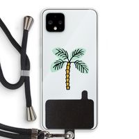 Palmboom: Pixel 4 XL Transparant Hoesje met koord