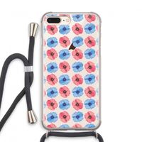 Klaproosjes: iPhone 7 PLUS Transparant Hoesje met koord