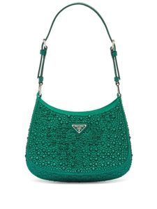 Prada sac porté épaule Cleo à ornements en cristal - Vert