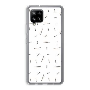 Hipster stripes: Samsung Galaxy A42 5G Transparant Hoesje
