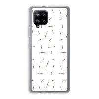 Hipster stripes: Samsung Galaxy A42 5G Transparant Hoesje