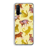 Cute Tigers and Leopards: OnePlus Nord CE 5G Transparant Hoesje