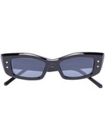 Valentino Eyewear lunettes de soleil Rockstud à monture rectangulaire - Noir