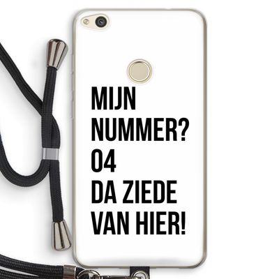 Da ziede van hier: Huawei Ascend P8 Lite (2017) Transparant Hoesje met koord