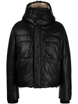 AMIRI doudoune en cuir - Noir