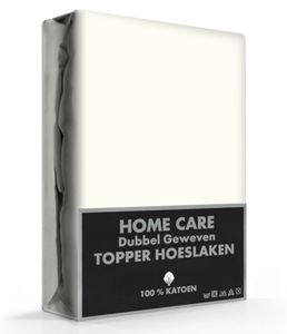 Topper Dubbel geweven Jersey Hoeslakens Créme-90 x 200/220 cm