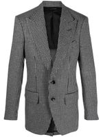 TOM FORD houndstooth-pattern single-breasted blazer - Gris - thumbnail