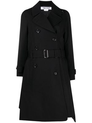 Comme Des Garçons Comme Des Garçons manteau à boutonnière croisée - Noir