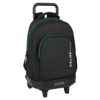 Schoolrugzak met Wielen Kelme Iron Zwart 33 x 45 x 22 cm