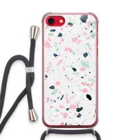 Terrazzo N°3: iPhone SE 2020 Transparant Hoesje met koord