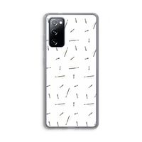 Hipster stripes: Samsung Galaxy S20 FE / S20 FE 5G Transparant Hoesje