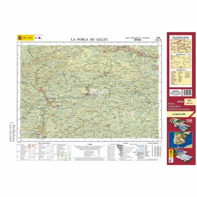 Topografische kaart 255 MT50 La Pobla de Lillet | CNIG - Instituto Geográfico Nacional1