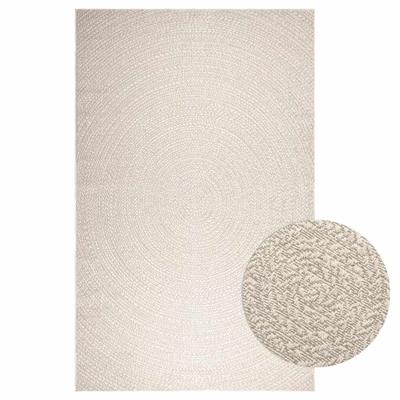 Vloerkleed ZIZUR room binnen en buiten 200x290 cm jute look