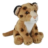 Pluche dierenknuffel - Luipaard - 15 cm - wilde dieren knuffel - speelgoed